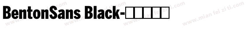 BentonSans Black字体转换
